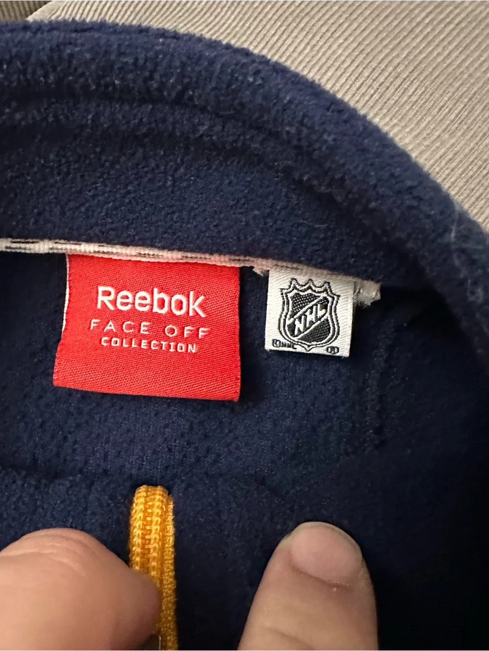 St. Louis Blues Reebok Face Off Collection 1/4 Zip Pullover Size Medium